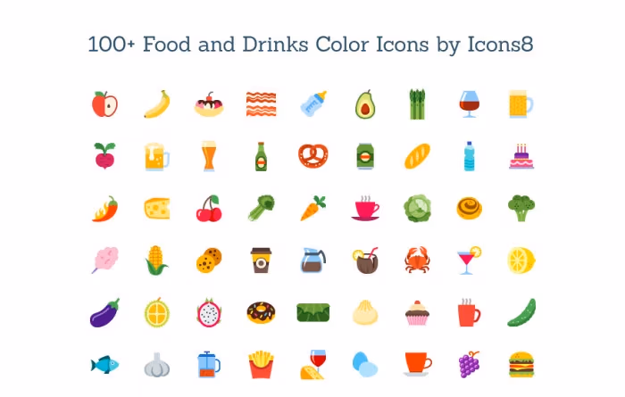 freebie-colored-food-drink-icon-set
