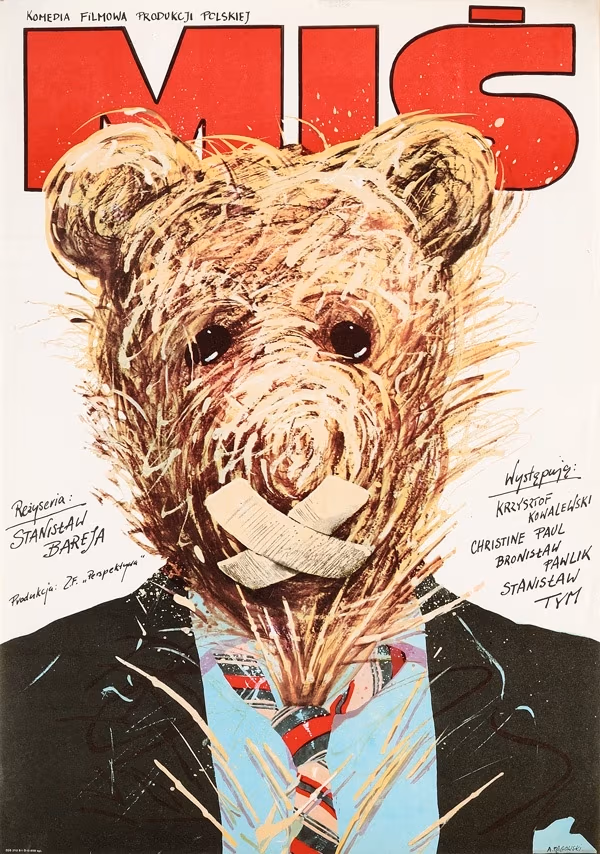 Plakat filmu "Miś" Stanisława Barei