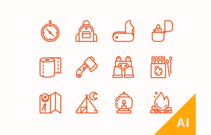 freebie-camping-icons
