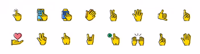 16-gesture-icons