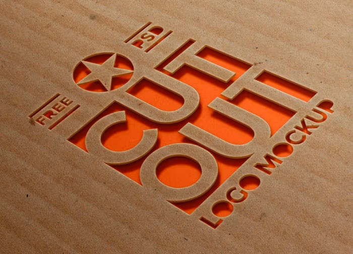 cardboard-cutout-logo-mockup