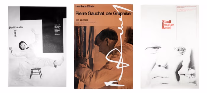 Przykłady plakatów wykorzystujących fotografie, International Poster Gallery (1, 2, 3)