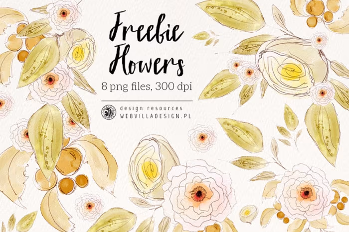 Free-Watercolor-Flowers