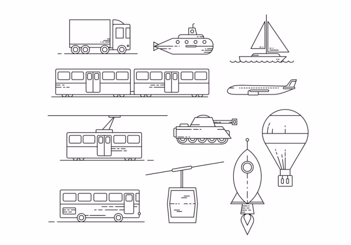 free-transit-illustration-set