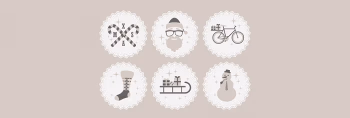 Hipster-Christmas-Icons