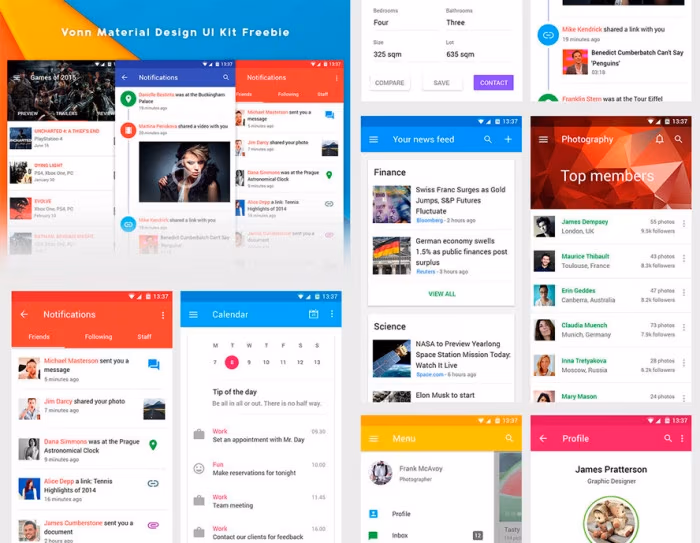 vonn-material-design-ui-kit-free-sample