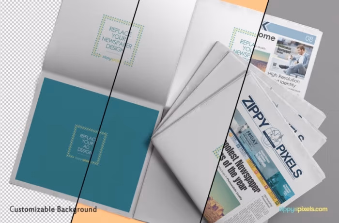 Free-Customizable-Newspaper-&-Advertising-Mockup