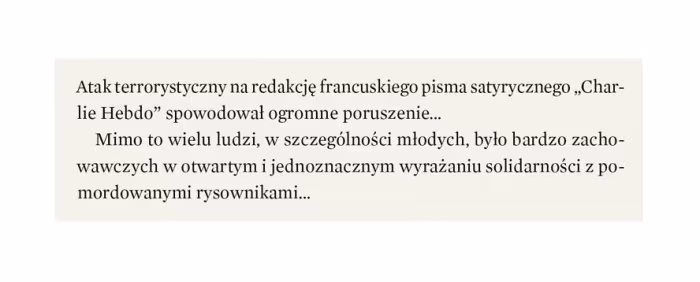 Rys. 3 Wcięcie jako wyróżnienie między akapitami, równe na ogół firet tekstu głównego