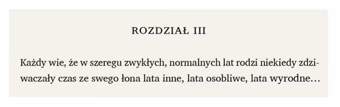 Rys. 12 Oznaczenie numeracji rozdziału za pomocą rzymskiej cyfry kapitalikowej (dla prawidłowej optyki składu wyraz rozdział został sformatowany kapitalikami)