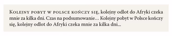 Rys. 17 Przykład formatowania pierwszego wiersza rozdziału – tzw. incipit, czyli wyróżnienie pierwszych wyrazów akapitu formatowaniem kapitalikowym