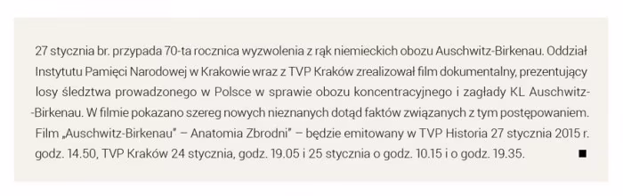 Rys. 20 Finalik w postaci małego kwadratu kończący artykuł prasowy