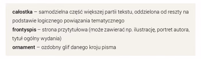 Rys. 30 Wyliczenia wyróżnione za pomocą odmiany półgrubej pisma
