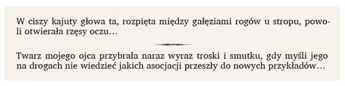 Rys. 35 Przerywnik w postaci ornamentu