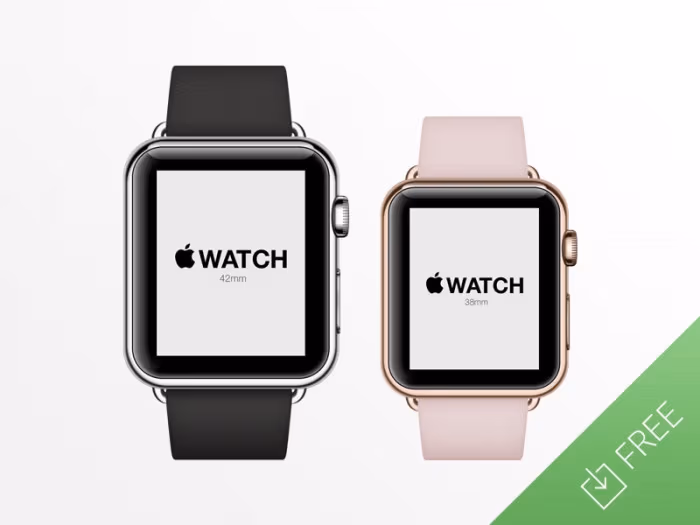 Apple-Watch---Free-Psd-Mockup