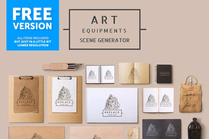 Art-Equipments-Scene-Generator-–-Free-Version