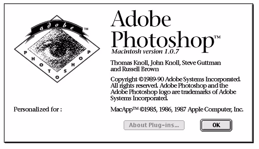 Photoshop w wersji 1.07