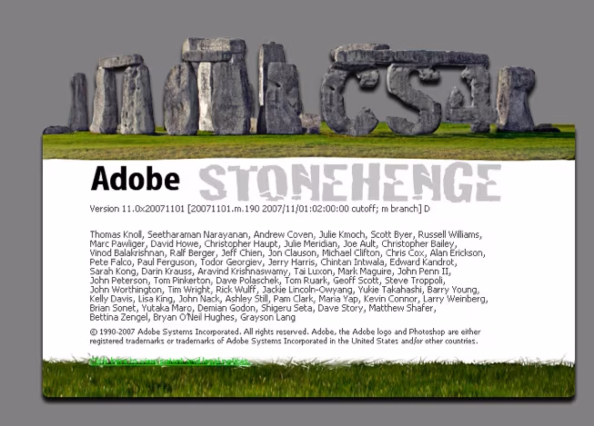 Adobe Photoshop Stonehenge
