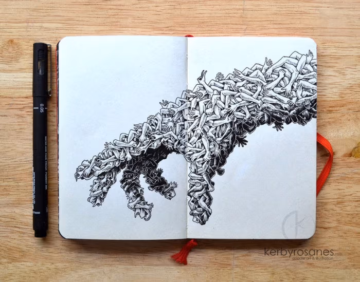 moleskine_doodles__handmade_by_kerbyrosanes-d87tuvi