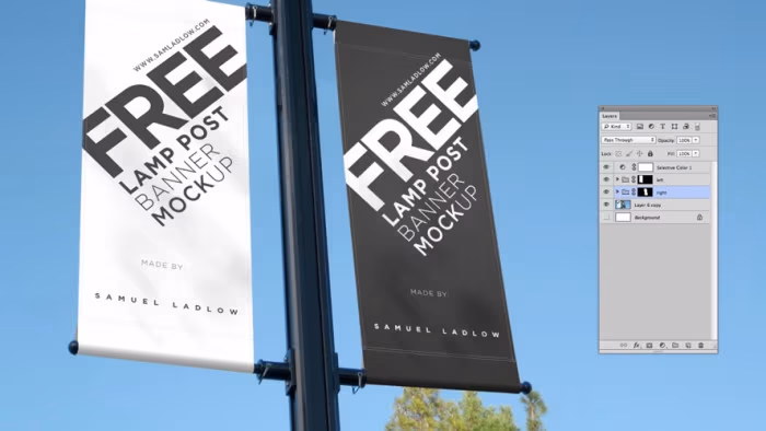 Free-Lamp-Post-Banner-Mockup