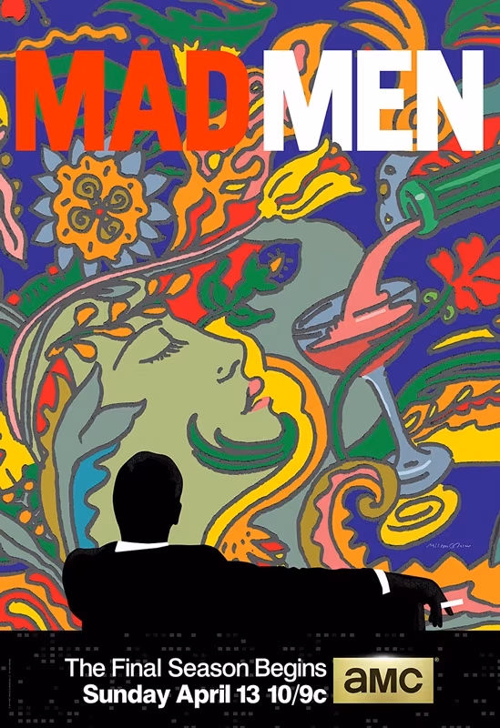 Plakat promujący finałowy sezon serialu Mad Man