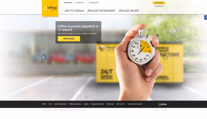 Firma Inpost świetnie wykorzystała powiązanie ze słońcem tworząc markę, która kojarzy się nowocześnie i jest przyjazna dla klienta