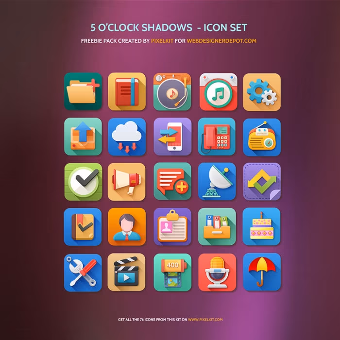 5-O’Clock-Shadows-Icon-Set