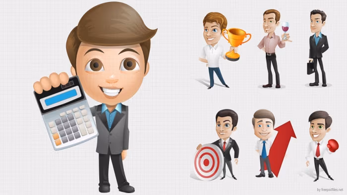 Businessman-Vector-Character-Set-1