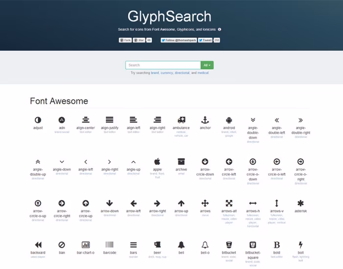 glyphsearch