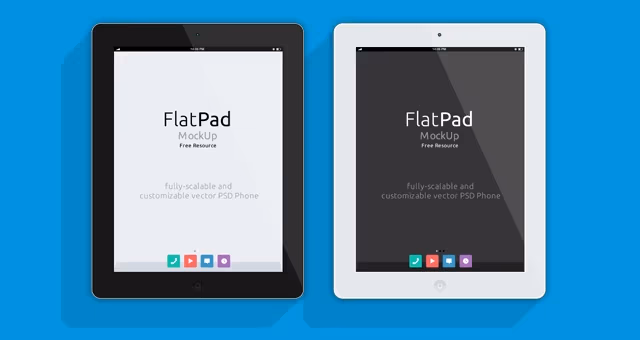 001-ipad-mockup-flat-black-white-landscape-psd