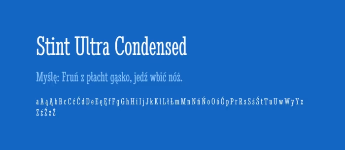 09 Stint Ultra Condensed