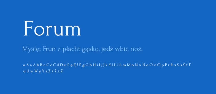 03 Forum Darmowe fonty z polskimi znakami