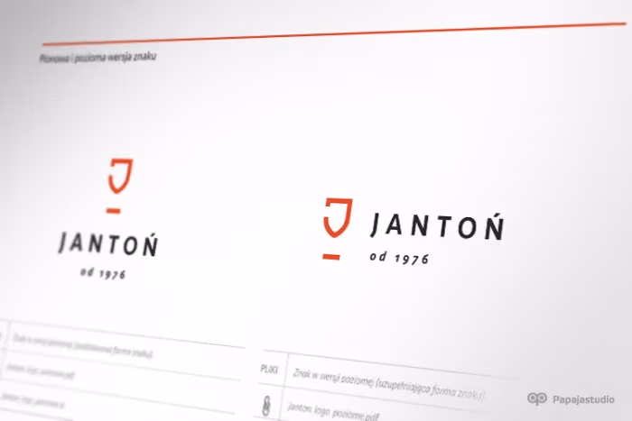 Podstawowa wersja znaku firmy Jantoń