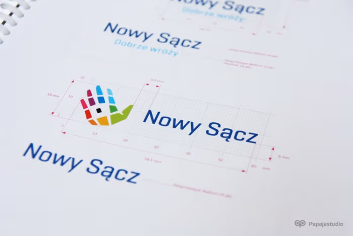Konstrukcja logo w Księdze Znaku miasta Nowy Sącz