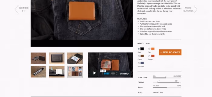 Strona produktu - au.bellroy.com