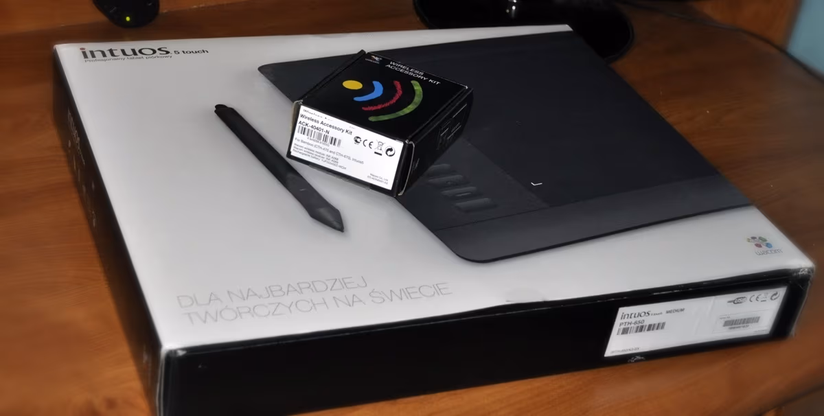 Opakowanie tabletu Wacom Intuos5