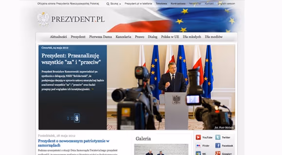 Strona Prezydenta za kadencji Bronisława Komorowskiego