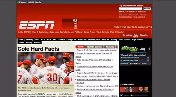espn.go.com w 2008 roku