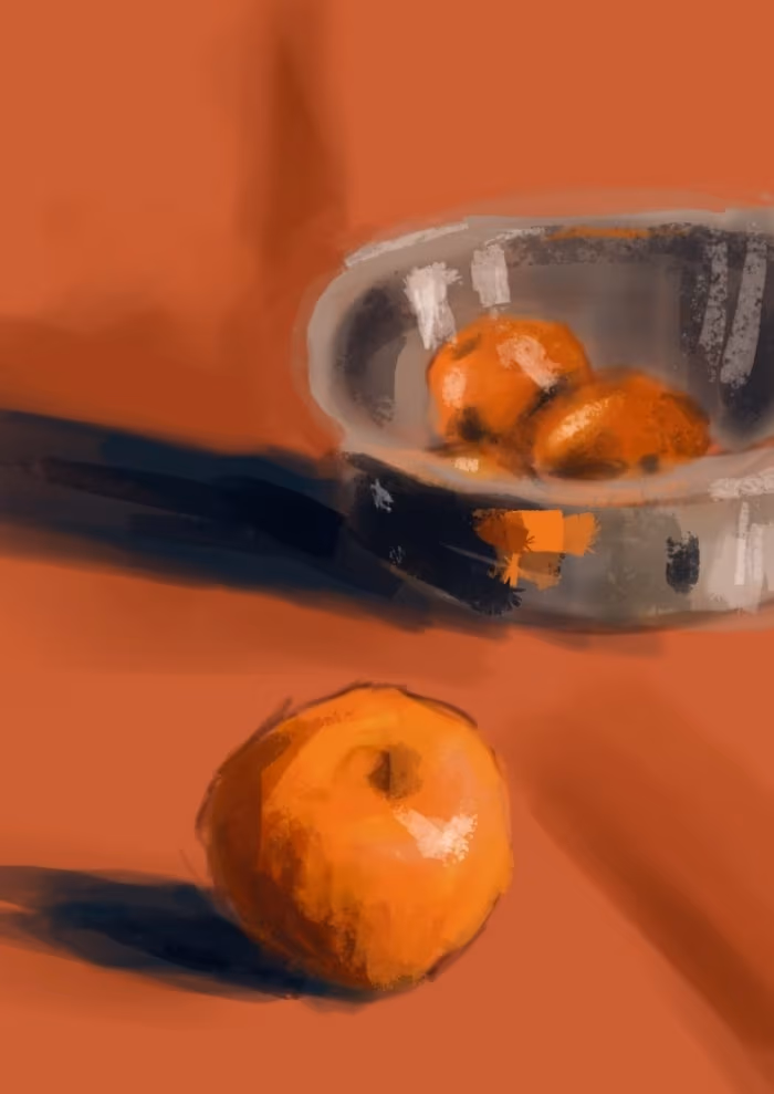 08 Martwa natura, czyli jak malowac pomarancze, speedpainting